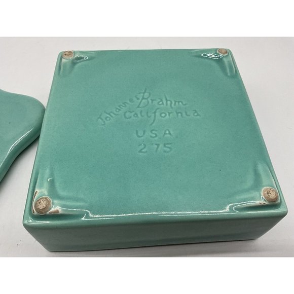 Johann Brahm California Vintage 1960s Floral Trinket Box MCM Collectible #275 - Picture 12 of 13